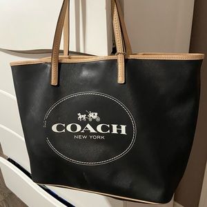 COACH leather tote